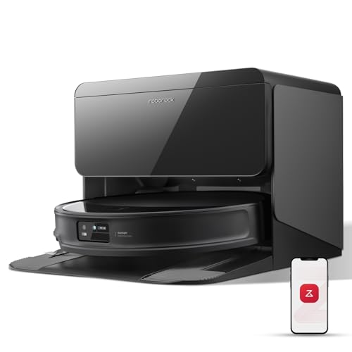 roborock Saros 10R Saugroboter mit Wasseranschluss, 7,98cm Ultra-Slim Design, StarSight System 2.0, Zero-Tangle System, AdaptiLift Chassis, FlexiArm Riser Technologie, 10-in-1 Dock