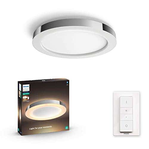 Philips Hue White Amb. Adore Deckenleuchte Chrom 2400lm Dimmschalter