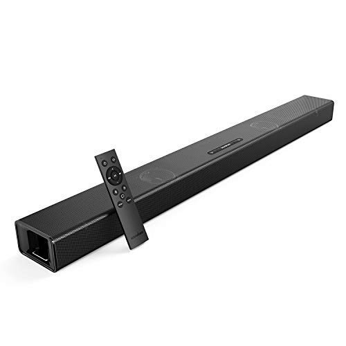 Soundcore Infini Soundbar, integriert 2.1 Channel, 88 cm Lange Soundbar, mit Bluetooth und Kabel-Funktion, Lautsprecher mit integrierten Subwoofern, mit tiefem Bass, für TV, Computer usw.