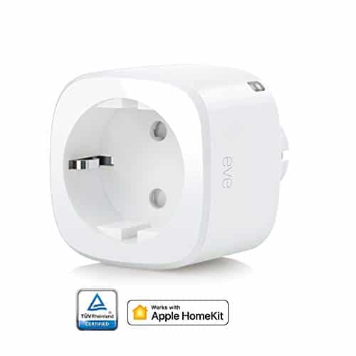 Eve Energy - Smarte Steckdose, Verbrauchsmessung, integrierte Zeitpläne, schaltet Geräte ein & aus, Sprachsteuerung, keine Bridge erforderlich, Bluetooth (Apple HomeKit)
