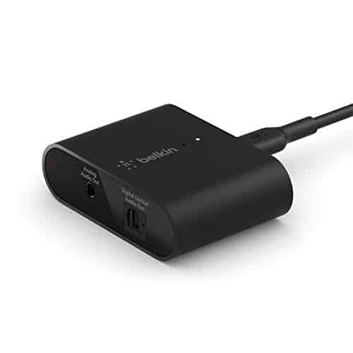 Belkin SoundForm Connect AirPlay 2 (Audio-Adapter für drahtloses Streaming mit optischen und 3,5-mm-Lautsprecher-Eingängen für iPhone, iPad, Mac mini, MacBook Pro und andere AirPlay-fähige Geräte)