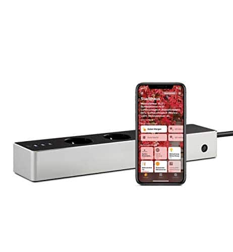 Eve Energy Strip - Smarte Dreifach-Steckdosenleiste (Deutsche Markenqualität) mit Verbrauchsmessung, Überspannungsschutz, TÜV-zertifiziert, WiFi (2,4-GHz-Band), Apple HomeKit