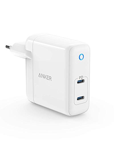 Anker PowerPort Atom PD 2, GaN Tech kompaktes Typ-C Wandladegerät, 60W 2-Port USB C Ladegerät mit Power Delivery für MacBook Pro / Air, iPad Pro, iPhone XR / XS / Max / X / 8, Pixel, Galaxy und mehr