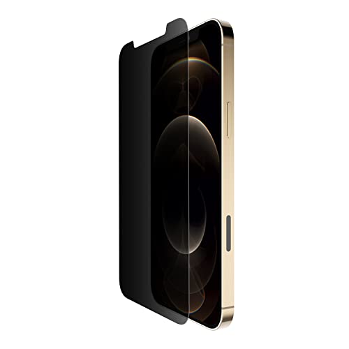 Belkin iPhone 12 Pro Max Displayschutz TemperedGlass antimikrobiell mit Sichtschutz (reduziert Bakterien um bis zu 99 %)