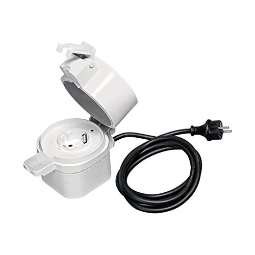LEDVANCE Smart+ Outdoor Plug, ZigBee schaltbare Steckdose, für die Lichtsteuerung in Ihrem Smart Home, Direkt kompatibel mit Echo Plus und Echo Show (2. Gen.), Kompatibel mit Philips Hue Bridge