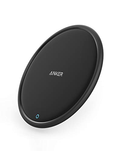 Anker PowerWave Fast Wireless Charger 7.5 Kabelloses Ladepad,Qi-Zertifiziert,7.5 W für iPhone XS/XR/X, 10 W für Samsung S9, 5 W Ladungen für alle Qi-fähigen Geräte (Netzteil Nicht inklusive)