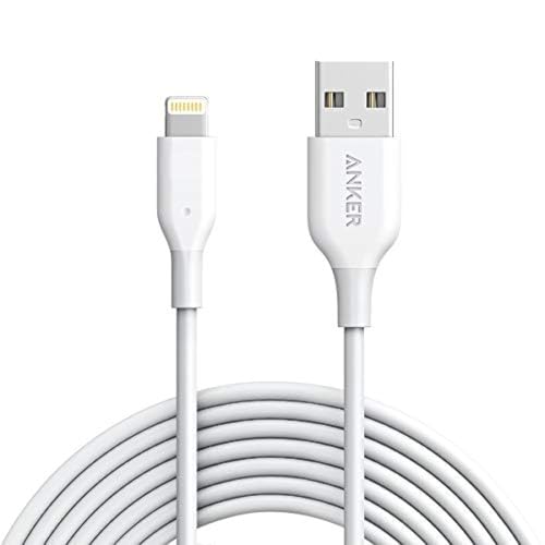 Anker Powerline Lightning-Kabel (3ft) Apple MFi zertifiziertes Lightning-Kabel/Ladekabel für iPhone X / 8/8 Plus / 7/7 Plus / 6 / 6s Plus / 5 / 5s, iPad Mini 4/3 / 2, iPad Pro Air 2, 10ft, weiß