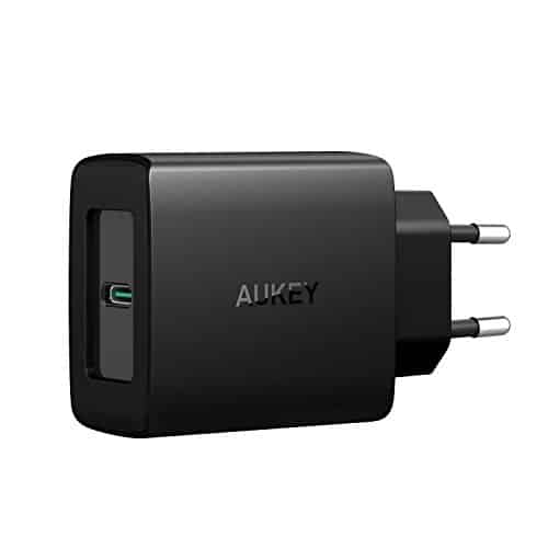 AUKEY USB C Ladegerät mit Power Delivery 3.0 27W USB Netzteil für Samsung Galaxy S8 / S8+ / Note 8, Nexus 5X / 6P, Google Pixel XL, LG, MacBook/Pro, iPhone XS/XS Max/XR, Nintendo Switch usw.