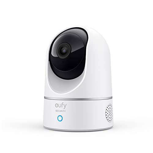 eufy Security Indoor Cam E220, 2K Überwachungskamera für Innenbereiche, Schwenk-Neige-Sicherheitskamera, WLAN, Personenerkennung, Nachtsicht, Bewegungssensor, HomeBase Nicht kompatibel