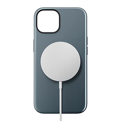 NOMAD Sport Case für iPhone 14 | Hülle aus Polycarbonat mit TPE-Bumper | mit glänzender PET-Beschichtung | MagSafe-kompatibel | Blau
