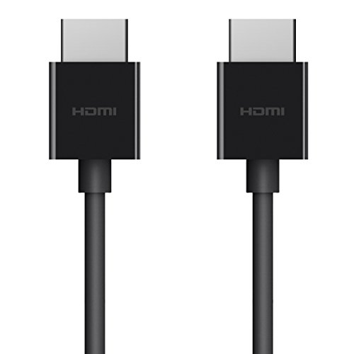 Belkin hochwertiges Ultra HD Highspeed-HDMI-Kabel (4K/Dolby Vision HDR10+, optimale Wiedergabe von Apple TV, 2 m) schwarz