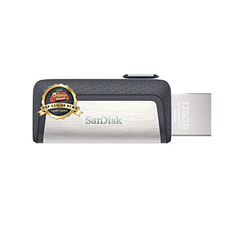 SanDisk Ultra Dual Drive USB Type-C Laufwerk Smartphone Speicher 128 GB (Mobiler Speicher, USB 3.1, versenkbarer Doppelanschluss, 150 MB/s Übertragungsraten, USB Laufwerk)