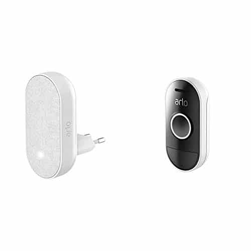 Arlo Smart Audio Doorbell und Chime Bundle - Kabellos, Smart Home Sicherheit, wetterfest, funktioniert mit Amazon Alexa (AAD1001 & AC1001)