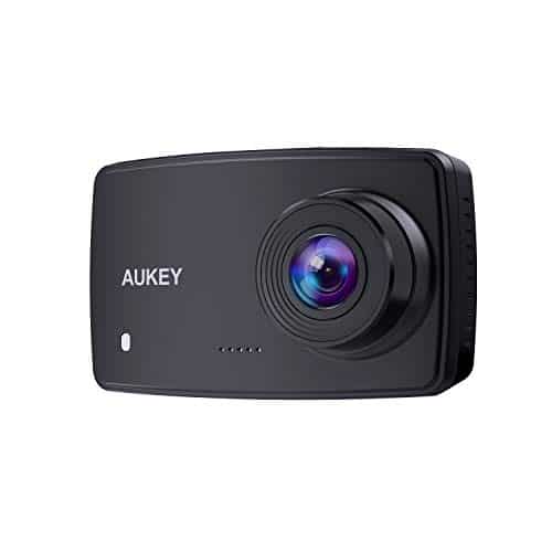 AUKEY Dashcam Full HD 1080P Autokamera Video Recorder mit 140° Weitwinkelobjektiv, WDR, Bewegungserkennung, Loop-Aufnahme, Nachtsicht und G-Sensor