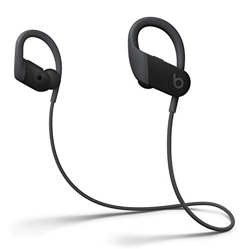 Powerbeats Wireless High-Performance In-Ear Kopfhörer - Apple H1 Chip, Bluetooth der Klasse 1, 15 Stunden Wiedergabe, Schweißbeständige In-Ear Kopfhörer - Schwarz (Neuestes Modell)