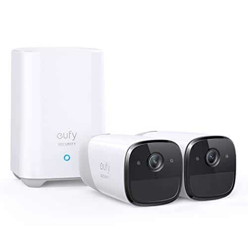 eufy Security eufyCam 2 Pro, Kabellose Überwachungskamera, Sicherheitssystem 365 Tage Akkuleistung, HomeKit Kompatibilität, 2K Auflösung, IP67 Wasserschutzklasse, Nachtsicht, 2-Cam-Set