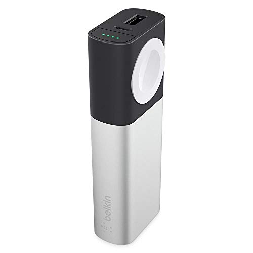 Belkin Valet Charger 6700 mAh Powerbank + Ladegerät (geeignet für Apple Watch Series 5, 4, 3, 2, 1, iPhone 11, 11 Pro/Pro Max, XS, XS Max, XR, X, SE und andere Geräte)