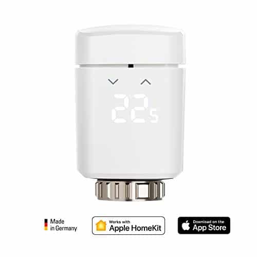 Eve Thermo (Vorgängermodell) - Smartes Heizkörperthermostat mit LED-Display, automatische Temperatursteuerung, integriertes Touch-Bedienfeld, Bluetooth (Apple HomeKit)