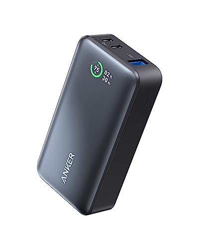 Anker Powerbank 10.000mAh, 533 PowerCore mit Power Delivery Technologie (PD 30W max. Leistung), Power IQ 3.0 externer Handyakku für iPhone 15 Serie, iPad, MacBook, Galaxy, Microsoft Surface und mehr