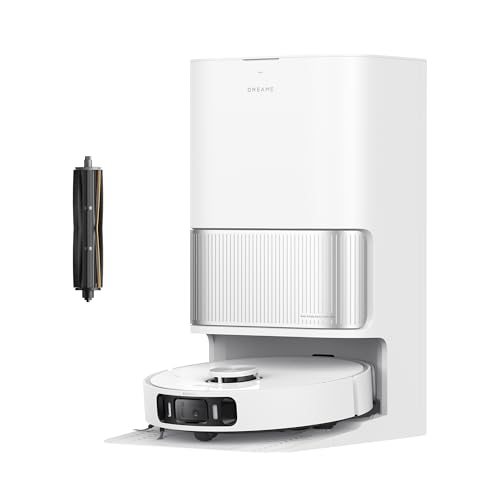 Dreame L40 Ultra AE Saugroboter mit Wischfunktion, 19.000 Pa Saugkraft, viele Bürsten und EIN Flexibler Wischmopp, nassen und trockenen Schmutz,Das All-in-1-Dock entleert Staub