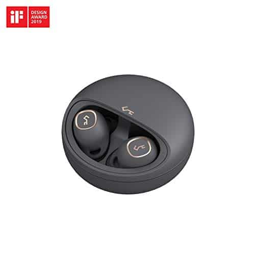 AUKEY Bluetooth Kopfhörer 5 in Ear, 24 Std. Spielzeit mit Ladecase, USB-C und Qi drahtlose Aufladung, IPX5 Wasserdicht, Touch Bedienung, hervorragender Sound, kabellose Ohrhörer Key Series T10