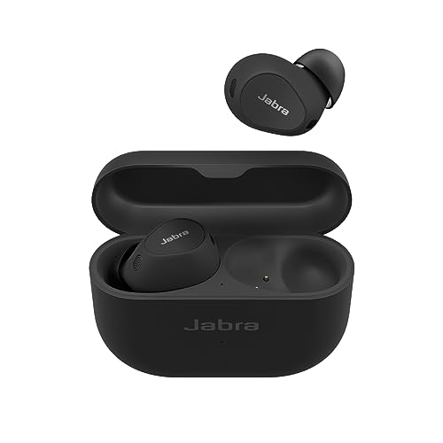 Jabra Elite 10 schnurlose In-Ear-Bluetooth-Kopfhörer Advanced Active Noise Cancellation, 6 eingebauten Mikrofonen und Dolby Atmos Sound - Matt-Schwarz