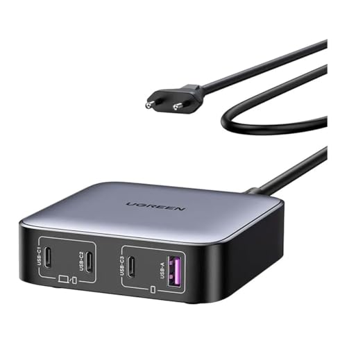 UGREEN Nexode 100W USB C Ladegerät Mehrfach GaN Netzteil 4-Port PD Charger PPS 45W kompatibel mit MacBook Pro/Air, iPhone 17/16, Galaxy S24 Ultra, S23 usw.