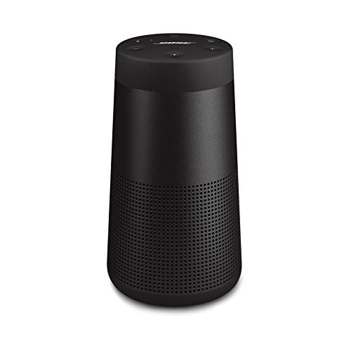Bose SoundLink Revolve (Serie II) Bluetooth Speaker – Tragbarer, wasserabweisender kabelloser Lautsprecher mit 360°-Klang, Schwarz, 858365-2110