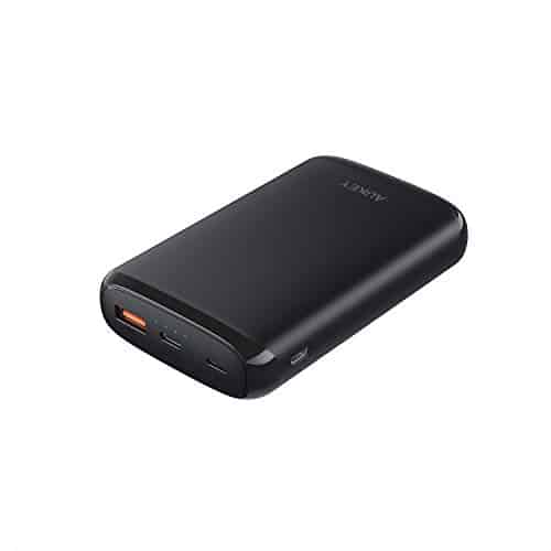 AUKEY Powerbank USB C, Powerbank 10000 mAh mit Power Delivery (PD) 18W & Quick Charge 3.0, kompatibel mit iPhone XS Max, Samsung, Nintendo Switch, Bluetooth Kopfhörer