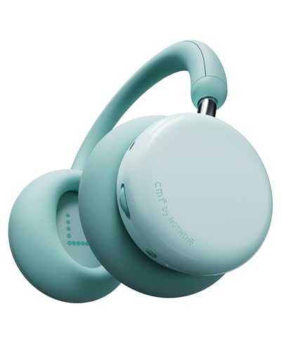 CMF Headphone Pro - Over-Ear Bluetooth Kopfhörer – Bis zu 100h Akku, Hi-Res mit LDAC, Räumlicher Klang, mit aktivem Noise-Cancelling – Hellgrün