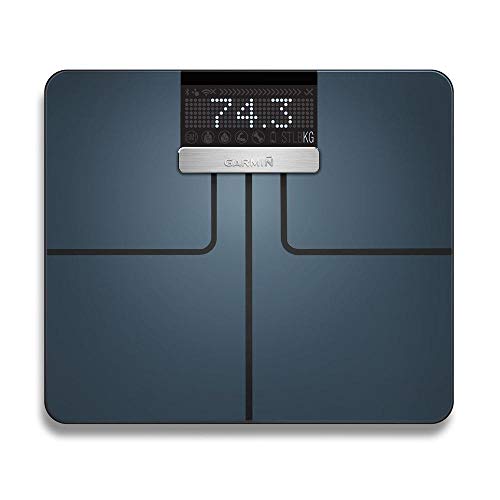 Garmin Unisex Index Körperanalysewaage, Gewichts und Körperanalysen, BMI, Körperfett, ANT+/Bluetooth Kompatibilität, 010-01591-10