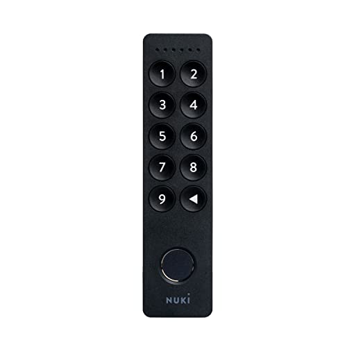 Nuki Keypad 2.0, smarte Erweiterung für Nuki Smart Lock, Haustür mit Fingerprint oder Zutrittscode öffnen, Erweiterung Türöffner mit Code, Bluetooth, Nuki Smart Home