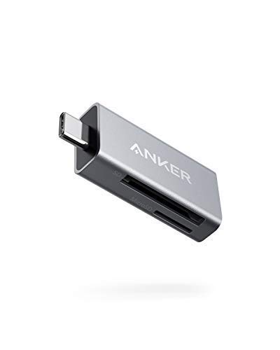 Anker USB C Kartenleser SD/TF 2-Slot Card Reader Kartenlesegerät für SDXC, SDHC, SD, MMC, RS-MMC, Mikro-SDXC, Mikro-SD, Mikro-SDHC und UHS-I Karten