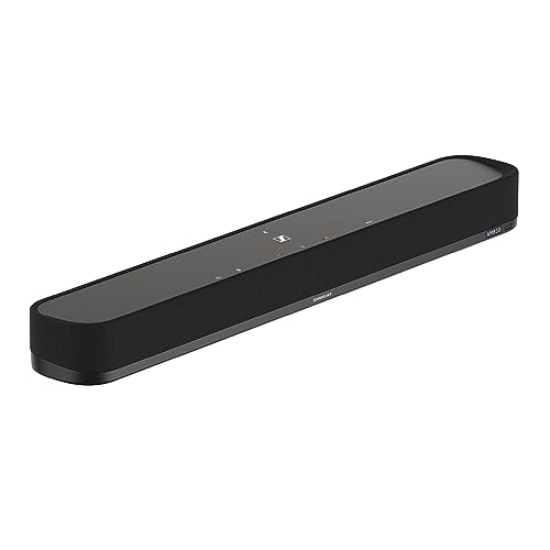 Sennheiser AMBEO Soundbar Mini – Immersives 3D-Audio für Fernsehen, Filme und Musik – Kompaktes Gerät mit leistungsstarken adaptiven Funktionen und vielseitigen Verbindungsmöglichkeiten