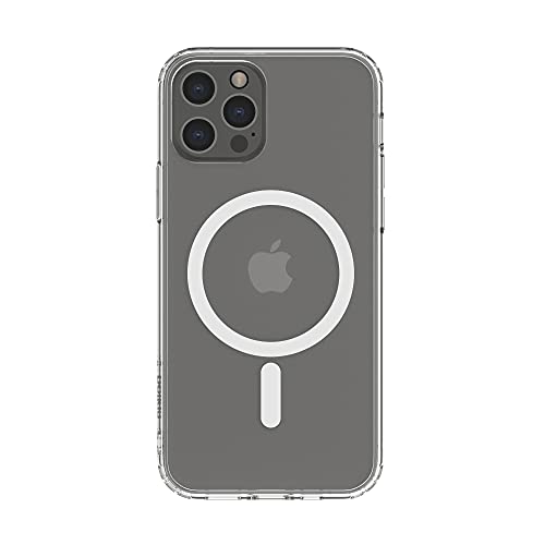 Belkin MagSafe-kompatible Hülle für das iPhone 12 Pro (mit antimikrobieller Beschichtung, integrierten Magneten und erhöhten Rändern zum Schutz der Kamera)