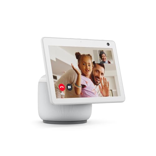 Echo Show 10 (3. Generation) | Hochauflösendes Smart Display mit Bewegungsfunktion und Alexa, Weiß