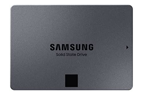 Samsung 870 QVO SATA III 2,5 Zoll SSD, 4 TB, 560 MB/s Lesen, 530 MB/s Schreiben, Interne SSD, schnelle Festplatte als Ersatz für HDD, MZ-77Q4T0BW