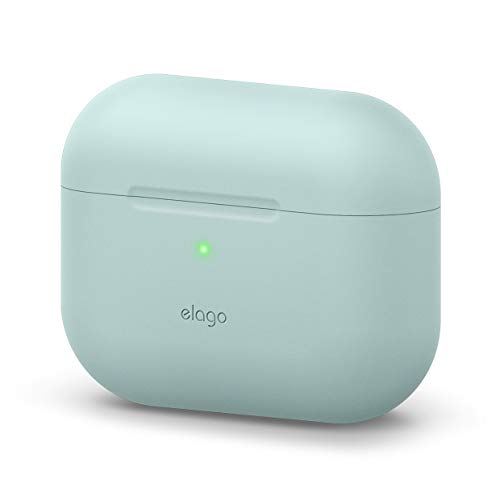 elago Original Silicone Case Kompatibel mit AirPods Pro Hülle Ladecase - 360 Grad Rundum Schutzhülle, Hochwertige Silikonhülle [Passform Getestet] (Mint)