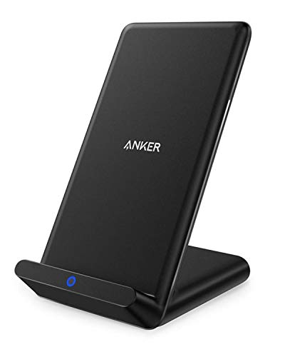 Anker PowerPort Wireless Charger, Qi-Zertifizierter Kabelloser Ladeständer für iPhone XS Max/XR/XS/X / 8/8 Plus, Samsung Galaxy S9/ S8 / S8 Plus / S7 / Note 8，Nexus, HTC, LG und viele mehr