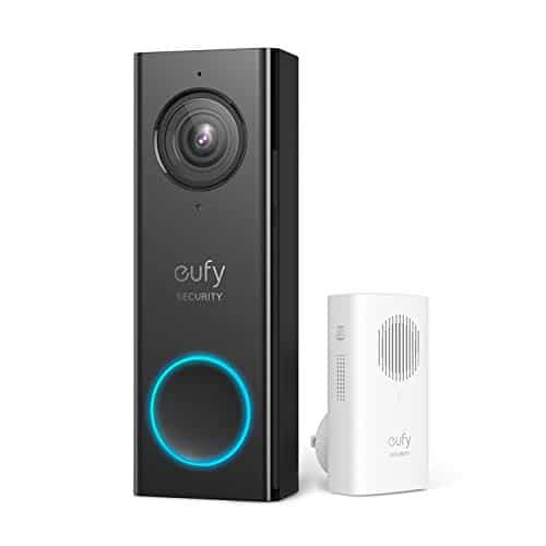 eufy Security kabelgebundene Video-Türklingel mit Türglocke, 2K Auflösung, Verschlüsselte lokale Speicherung, keine monatlichen Gebühren, WLAN, benötigt vorhandene Türklingel-Schaltung