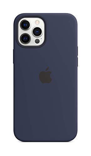 Apple Silikon Case mit MagSafe (für iPhone 12 Pro Max) - Dunkelmarine - 6.7 Zoll