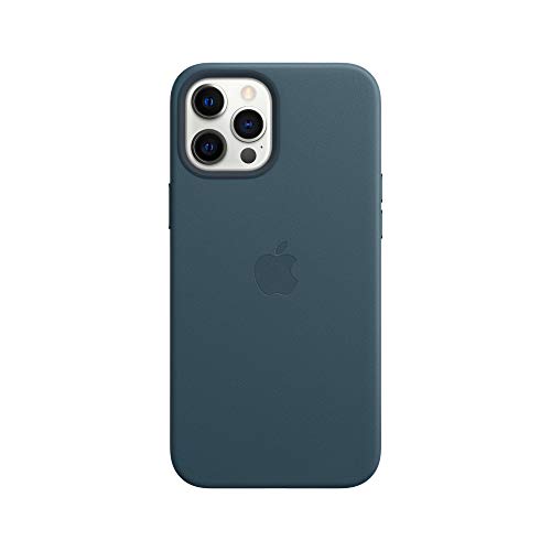 Apple Leder Case mit MagSafe (für iPhone 12 Pro Max) - Baltischblau - 6.7 Zoll