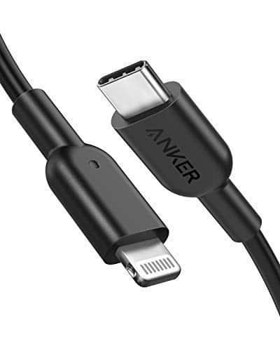 Anker PowerLine II USB C auf Lightning Kabel, 90cm lang, Apple MFi-Zertifiziert, für iphone 11/11 Pro/11 Pro max/X /XS/XR/XS Max/8 / 8 Plus, für Typ-C Ladegeräte, Unterstützt Power Delivery (Schwarz)