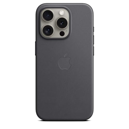 Apple iPhone 15 Pro Feingewebe Case mit MagSafe – Schwarz ​​​​​​​