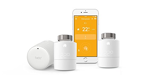 tado° Smartes Heizkörper-Thermostat Starter Kit für Wohnungen mit Heizkörper-Thermostaten + 1 Zusatzthermostat