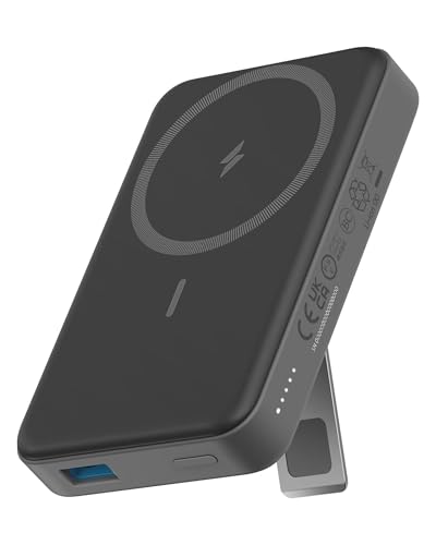 Anker 633 Magnetic Power Bank, 10.000mAh einklappbare magnetische kabellose Powerbank, Nur kompatibel mit iPhone 17/16/15/14/13/13 Pro / 13 Pro Max / 12/12 Pro und 12 Pro Max
