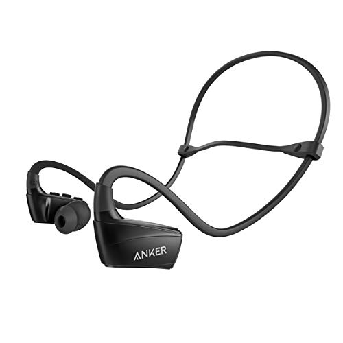 Anker SoundBuds Sport NB10 Bluetooth Kopfhörer, Bluetooth 4.1 Sport Ohrhörer, 12 mm Audio Treiber, IPX-5, Schweißfest, Fester Halt mit Einstellbaren Halsband für Ihr Training, Fitness und Joggen