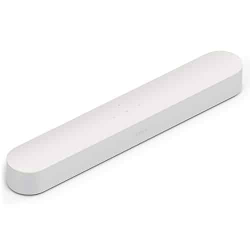 Sonos Beam Smart Soundbar, weiß – Kompakte TV Soundbar für Fernsehen & Musikstreaming mit WLAN, Alexa Sprachsteuerung, Google Assistant & HDMI ARC - AirPlay kompatibler Musik- & TV Lautsprecher