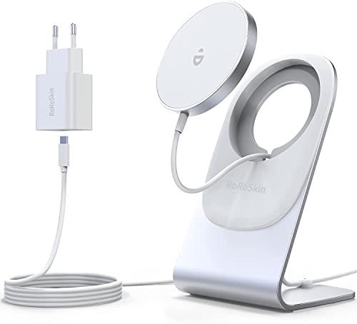 Wireless Charger Kompatibel mit Magsafe Ladegerät,iPhone ladestation,induktive ladestation,magnetisch Induktionsladegerät,Kabellos Schnellladegerät kompatibel für iPhone 14/13/12/11 Pro Max Plus Mini