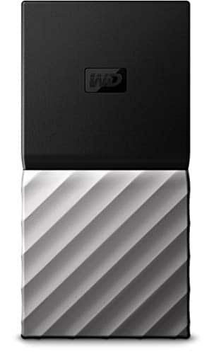 WD My Passport SSD 256 GB, Mobile SSD-Festplatte, USB Type-C und USB 3.1 Gen 2-Ready, mit Kennwortschutz und Software für automatische Datensicherung, WDBK3E2560PSL-WESN